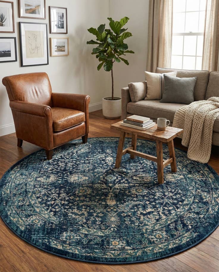 Detail image of 5' 3 x 5' 3 Dahlia Round Rug
