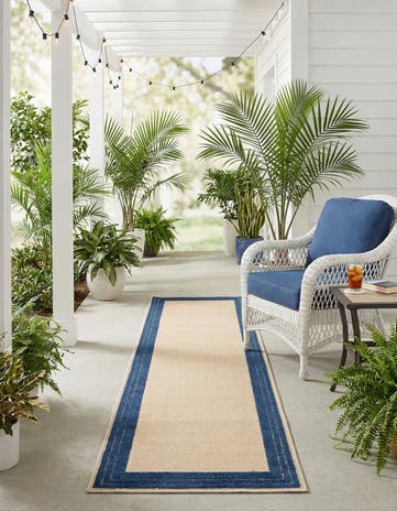 2' x 10' Easy-Clean Aruba Indoor / Outdoor Runner Rug