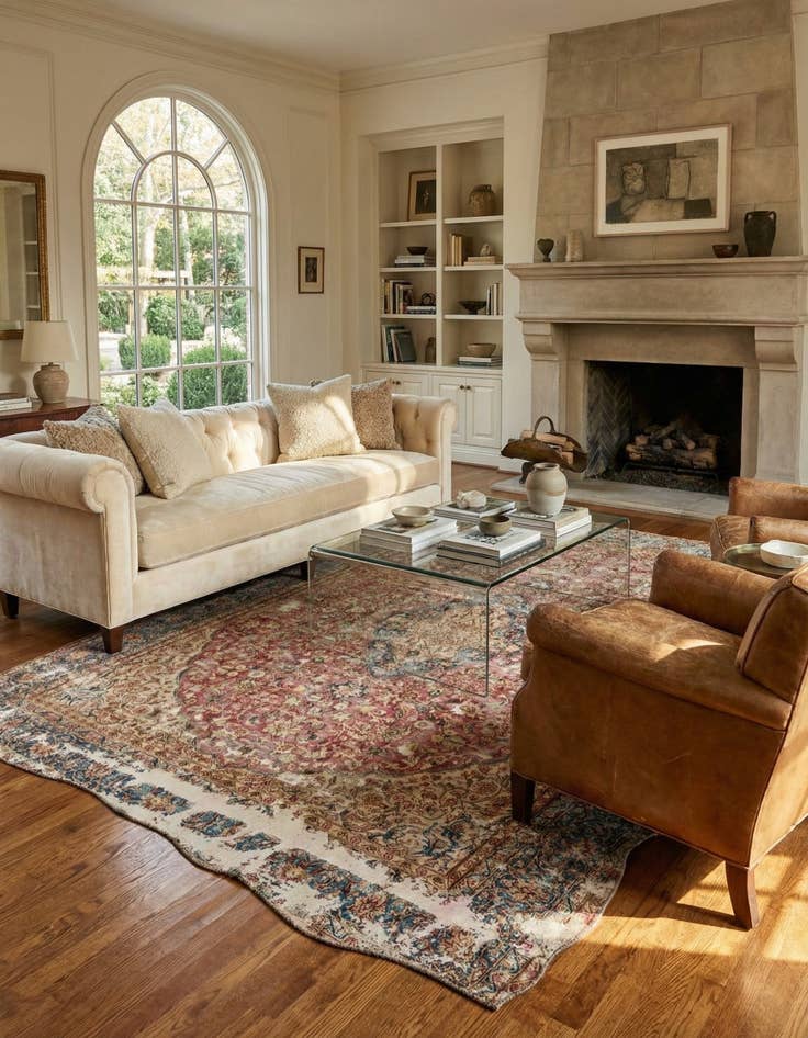 Detail image of 9' 4 x 12' 8  Hand Knotted Ultra Vintage Persian Wool Rug