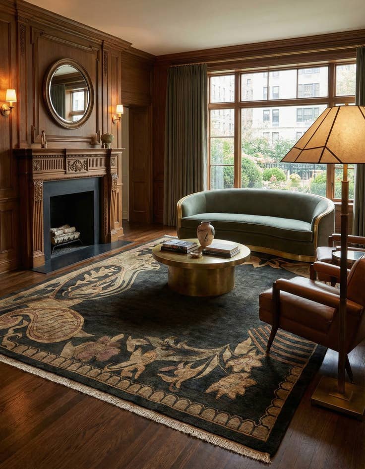 Detail image of  8' 3 x 9' 6  Hand Knotted Tibet Wool Rug