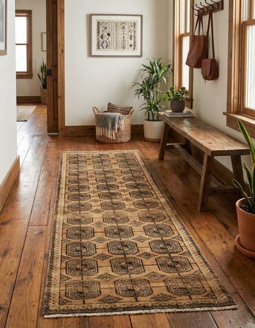 2' 5 x 6' 10 Balouch Wool Runner Rug
