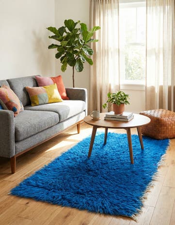 2' 4 x 4' 8 Hand Knotted Moroccan Wool Runner Rug