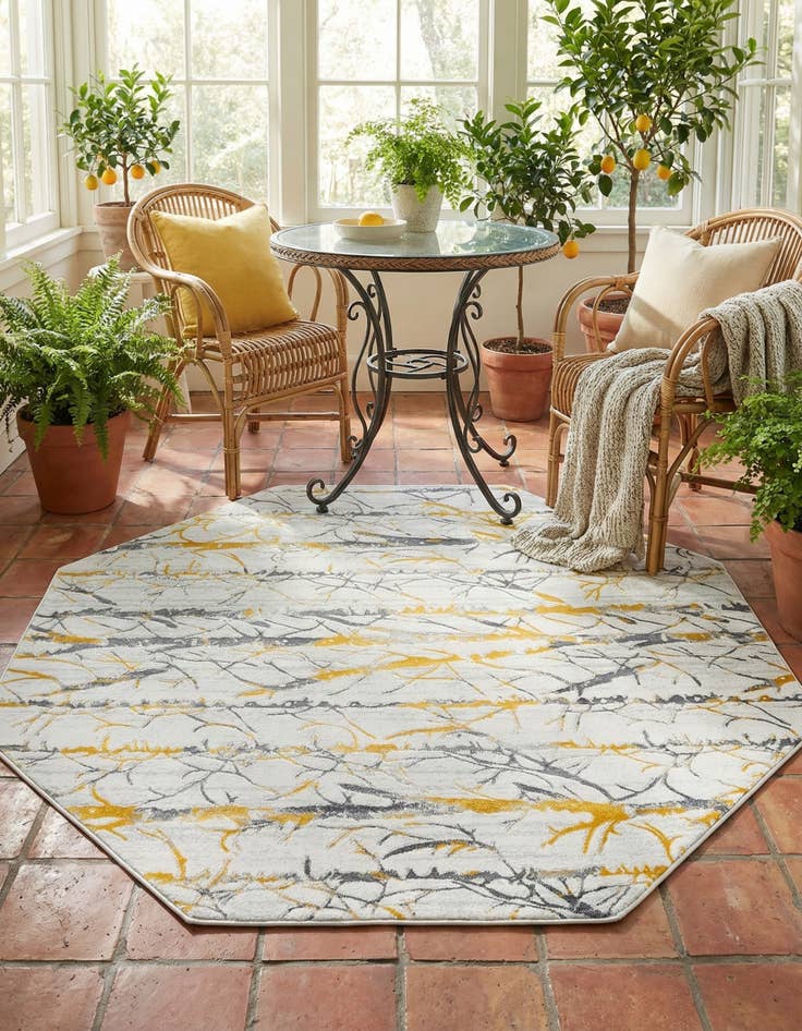 Detail image of 5' 3 x 5' 3 Finsbury Octagon Rug