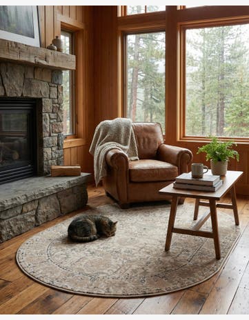 4' 1 x 6' 1 Oregon Oval Rug