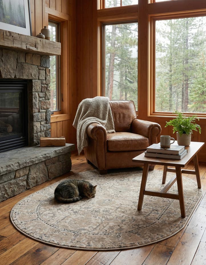 4' 1 x 6' 1 Oregon Oval Rug