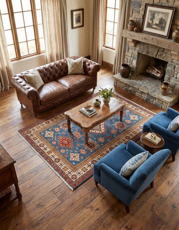 4' 11 x 6' 6 Kazak Wool Rug