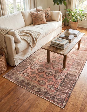 3' 5 x 5' 8 Hand Knotted Ultra Vintage Persian Wool Rug