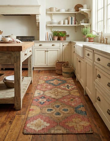 Hand Woven Kala Handwoven Jute Runner Rug