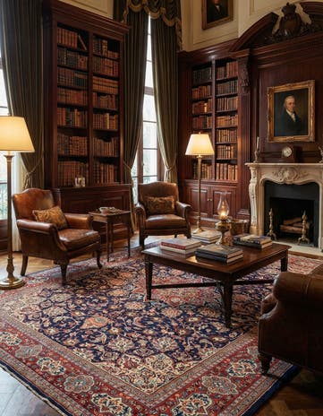 7' 6 x 11' 4 Sarouk Wool Rug