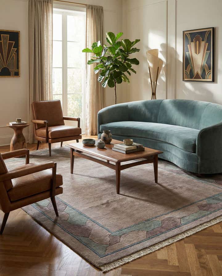 6' 9 x 10' Hand Knotted Nepal Wool Rug