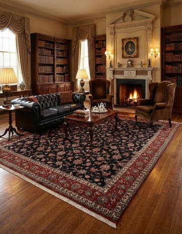 8' 6 x 9' 9 Bidjar With Silk Rug