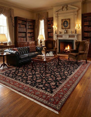8' 6 x 9' 9 Bidjar With Silk Rug