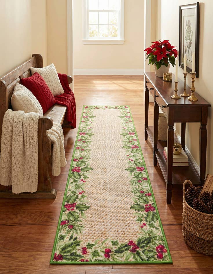 Detail image of 2' x 8' Easy-Clean Jill Zarin Caribbean Indoor / Outdoor Runner Rug