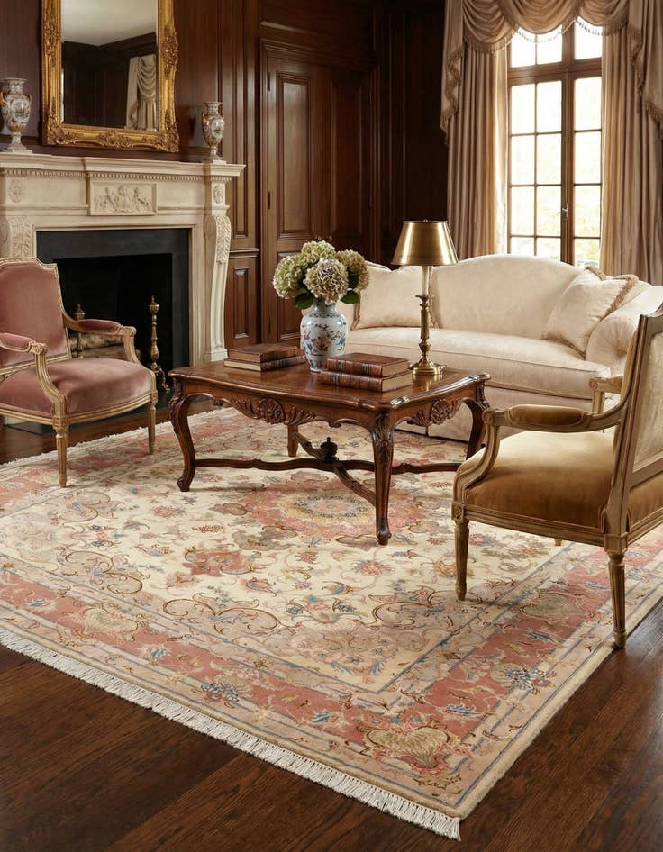 Detail image of 5' x 6' 4 Tabriz Rug