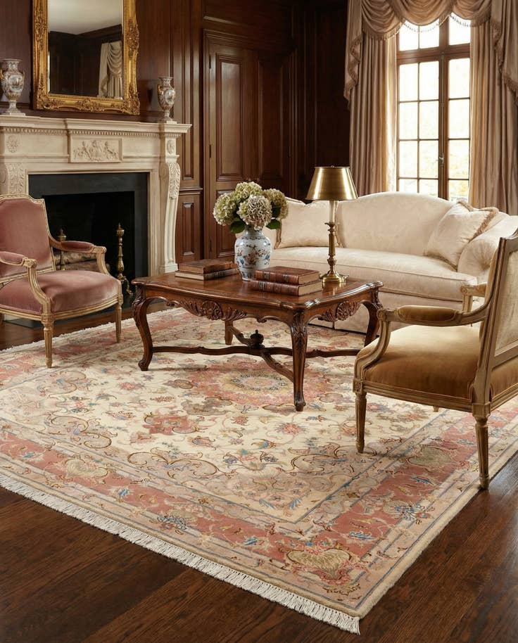 Detail image of 5' x 6' 4 Tabriz Rug