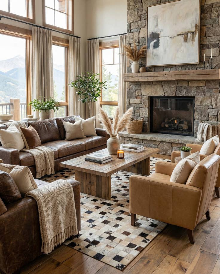 Detail image of 8' x 10' Cowhide - Patchwork Rug