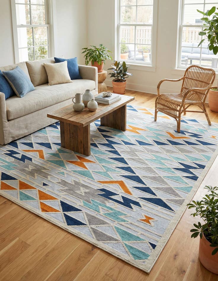 Detail image of 9' x 12' Easy-Clean Aruba Indoor / Outdoor Rug