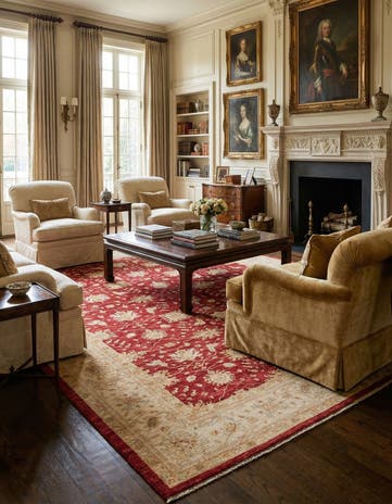 10' 2 x 16' 1 Hand Knotted Peshawar Ziegler Rug