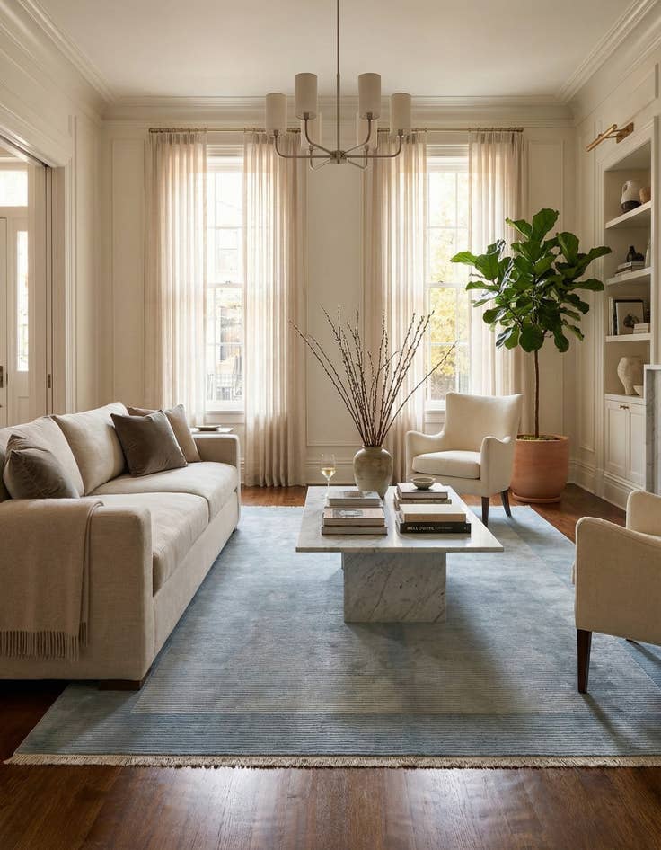 Detail image of 8' 2 x 11' 3  Hand Knotted Darya Wool Rug