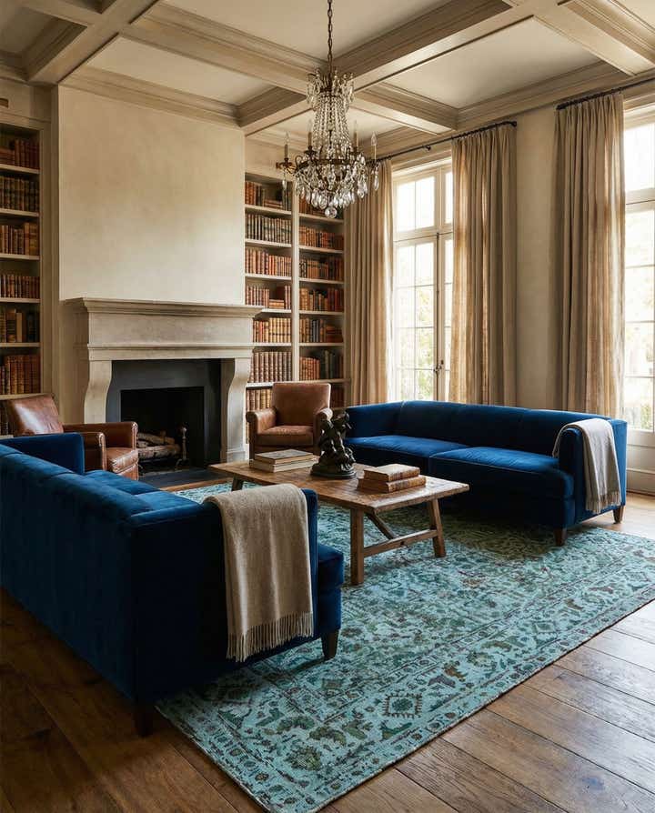 9' 5 x 12' 2 Vintage Royal Wool Rug