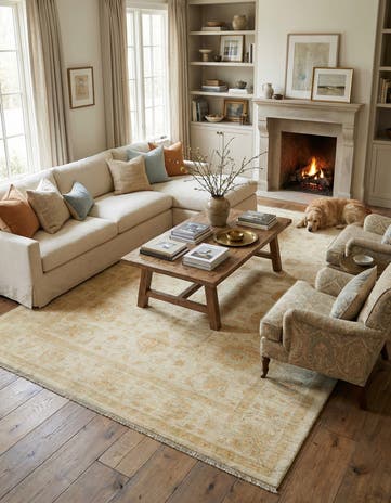 6' 7 x 9' 6 Ziegler Wool Rug