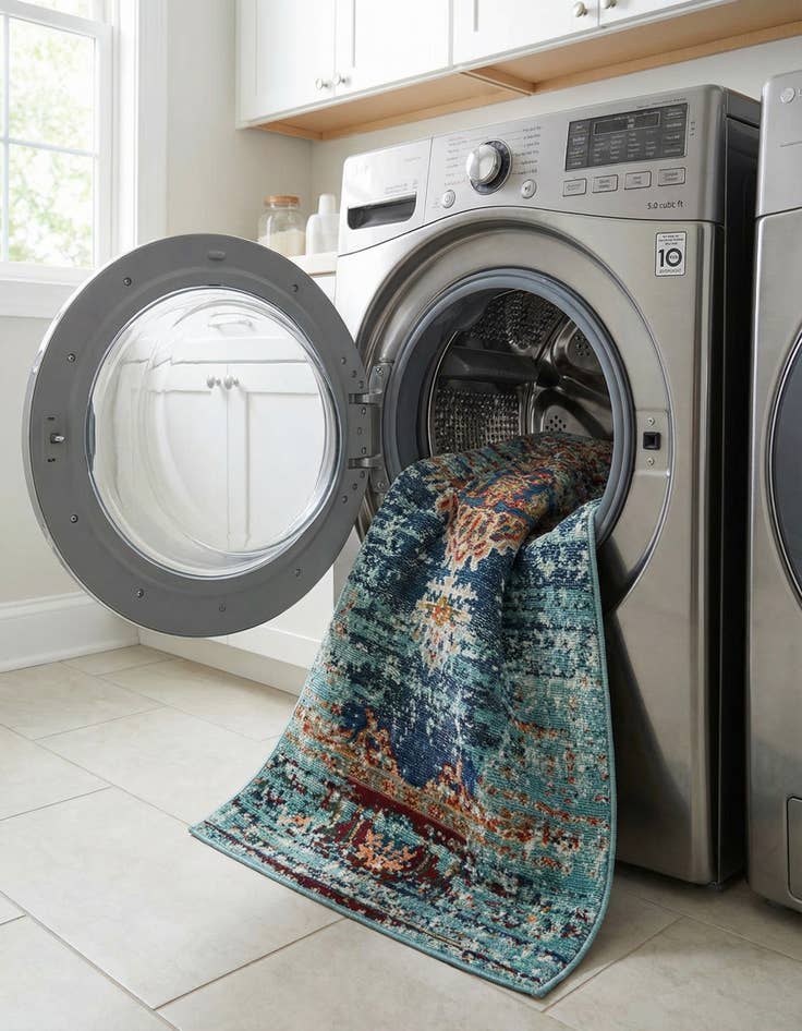 Detail image of  7' x 10'  Washable Carnevale Rug