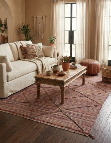 5' 10 x 8' Hand Knotted Moroccan Wool Rug
