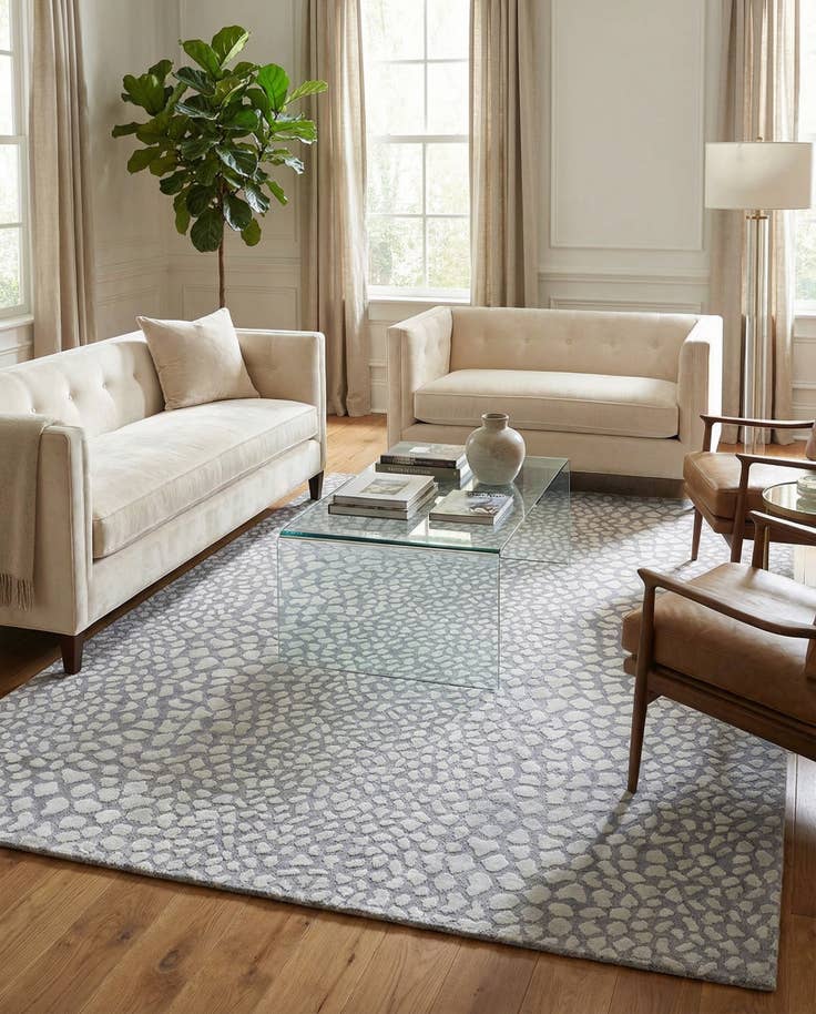 Detail image of 5' 9 x 8' 1 Hand Knotted Darya Wool Rug
