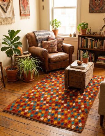 3' x 4' 6 Hand Knotted Balouch Wool Rug