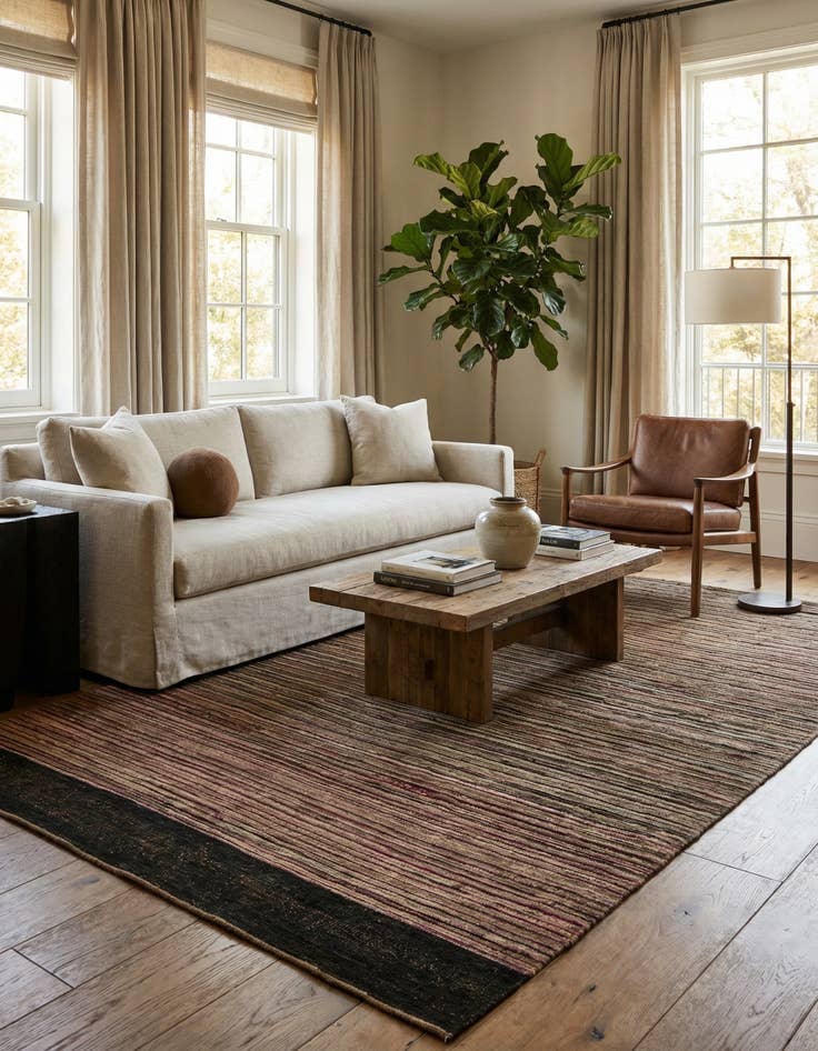 Detail image of 6' x 9' 2  Hand Knotted Darya Wool Rug