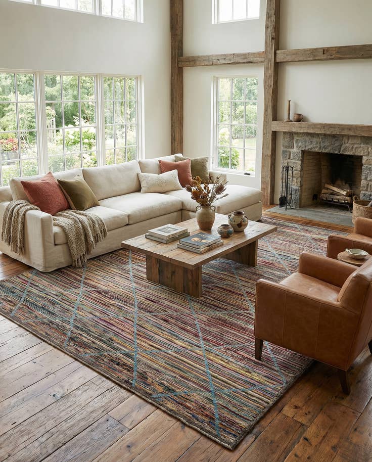 Detail image of 11' 3 x 15' Hand Knotted Moroccan Wool Rug