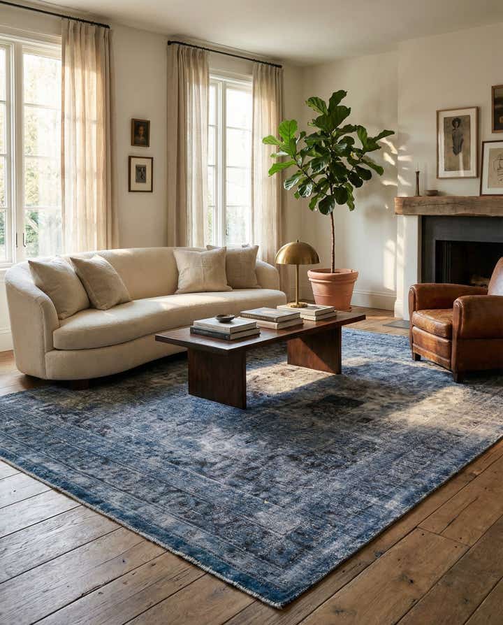 9' 5 x 12' 5 Hand Knotted Ultra Vintage Persian Wool Rug