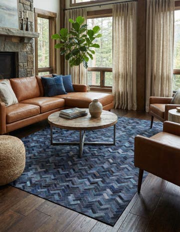 5' 2 x 8' Cowhide Rug