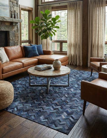 5' 2 x 8' Cowhide Rug