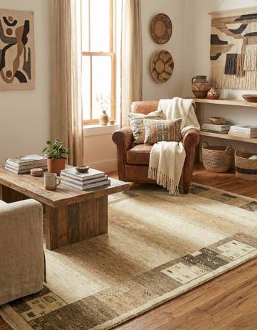 3' 10 x 6' Hand Knotted Kashkuli Gabbeh Wool Rug