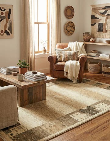 3' 10 x 6' Hand Knotted Kashkuli Gabbeh Wool Rug