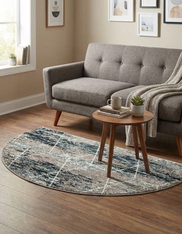 3' x 6' Lattice Frieze Hearth Rug
