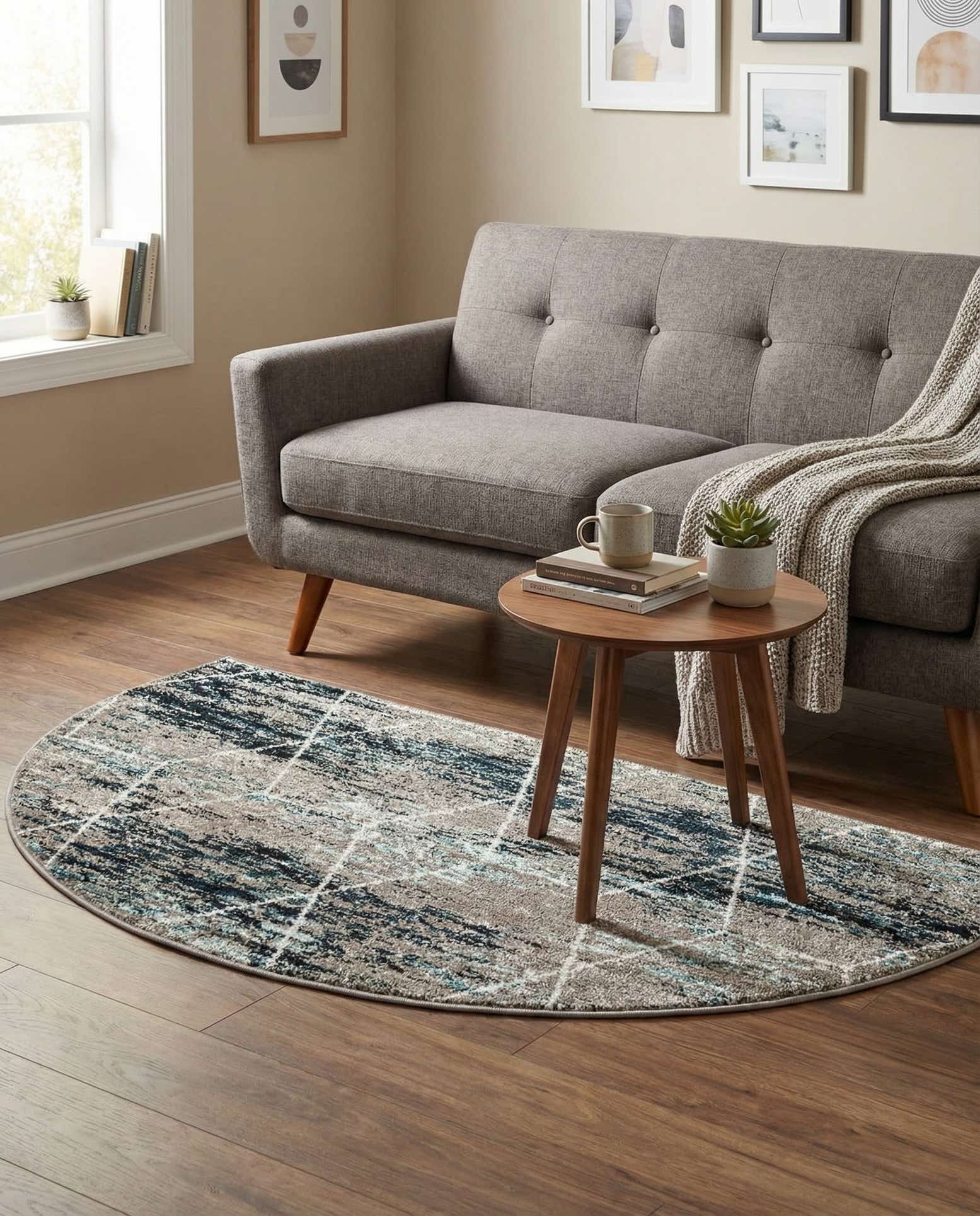 3' x 6' Lattice Frieze Hearth Rug