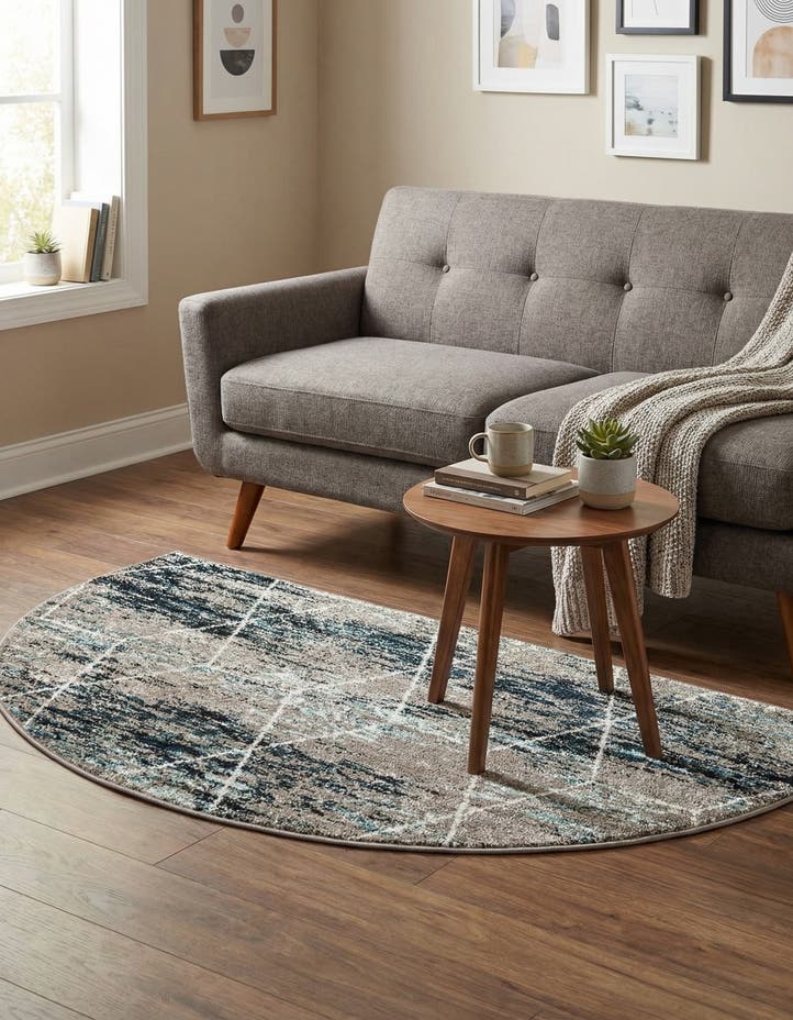 3' x 6' Lattice Frieze Hearth Rug