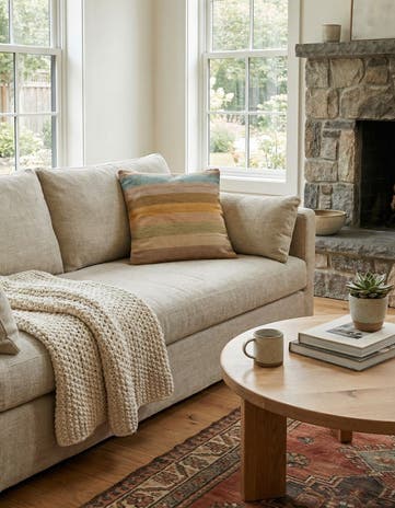 2' 5 x 2' 5 Hand Woven Pillow Wool Square Rug