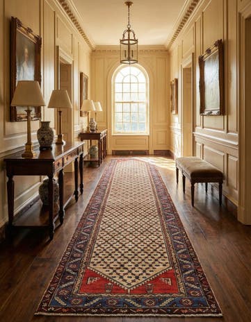3' 3 x 13' Hamedan Runner Rug