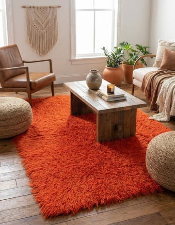 4' 3 x 6' 3 Hand Knotted Moroccan Wool Rug