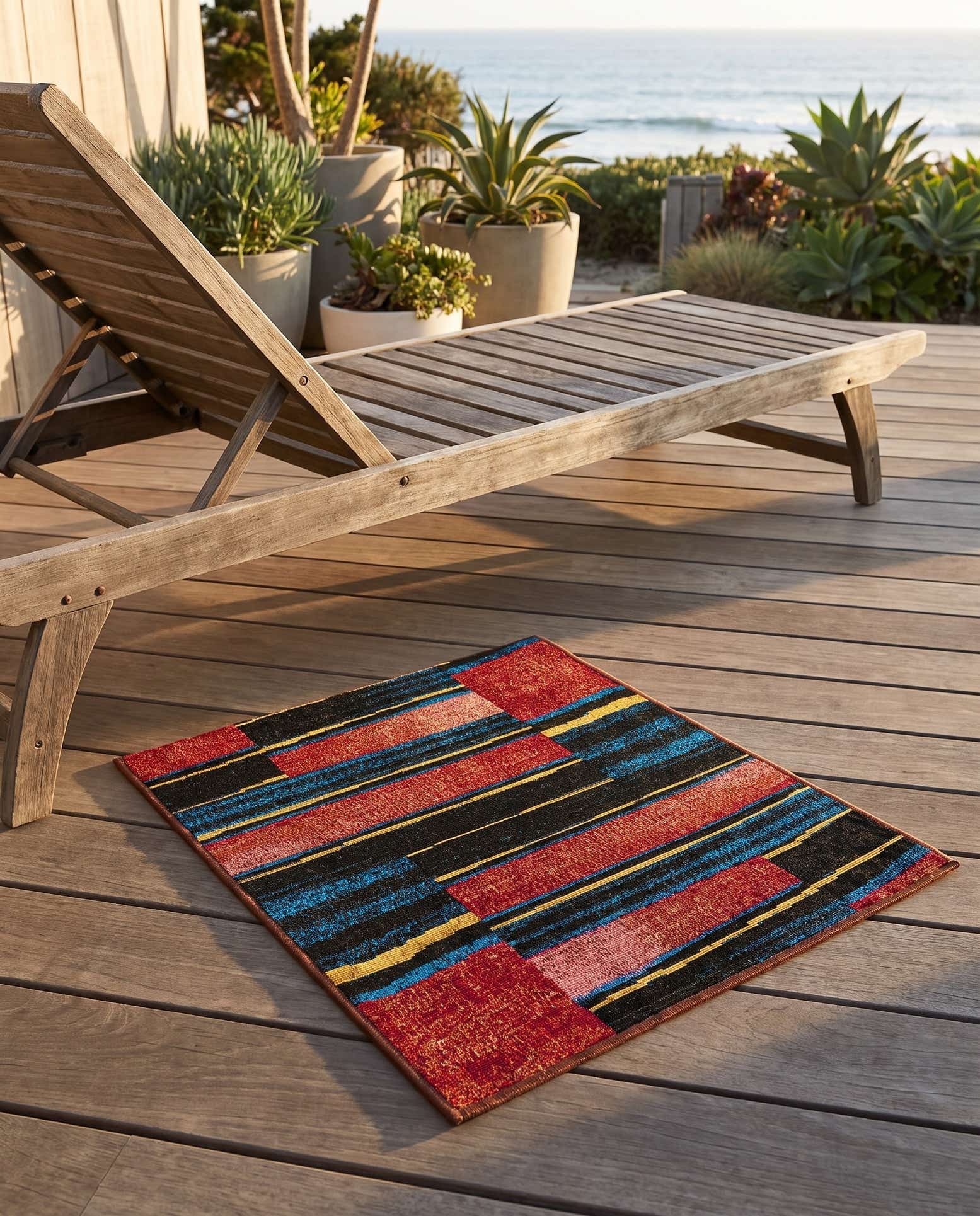 2' x 3' Easy-Clean Modern Indoor / Outdoor Rug