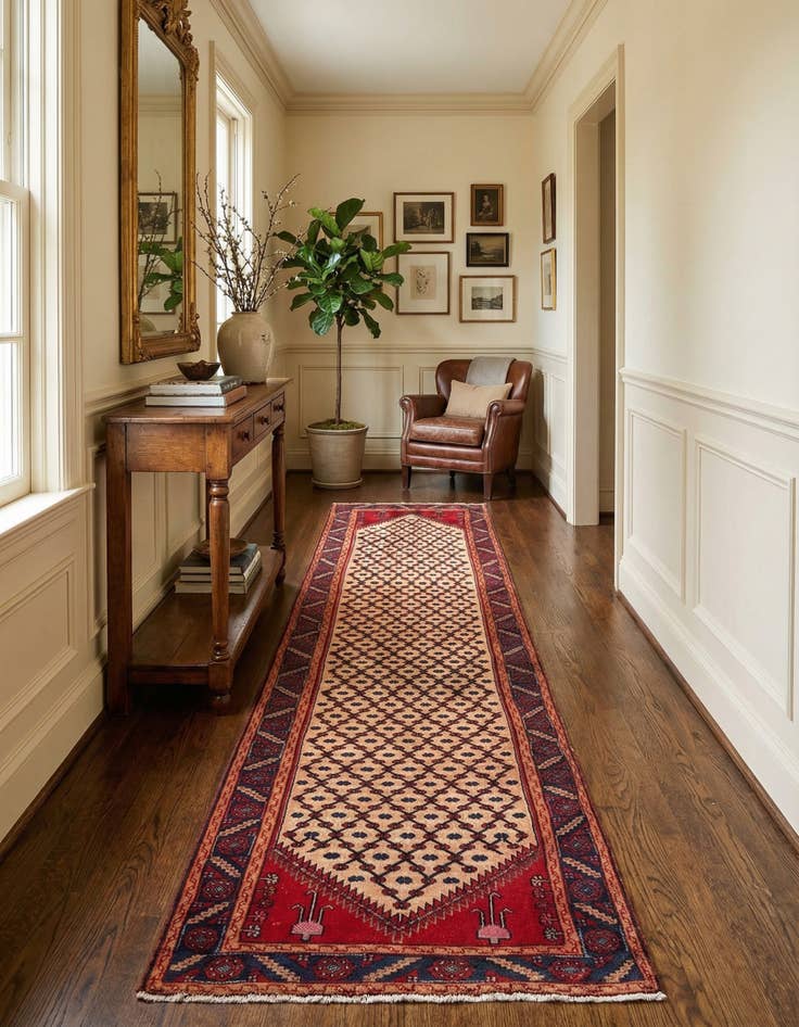 Detail image of 3' 1 x 11' 9 Hamedan Runner Rug