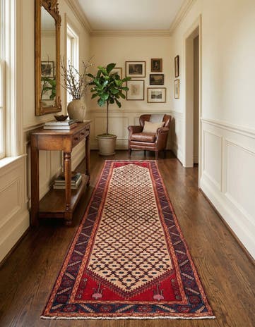 3' 1 x 11' 9 Hamedan Runner Rug