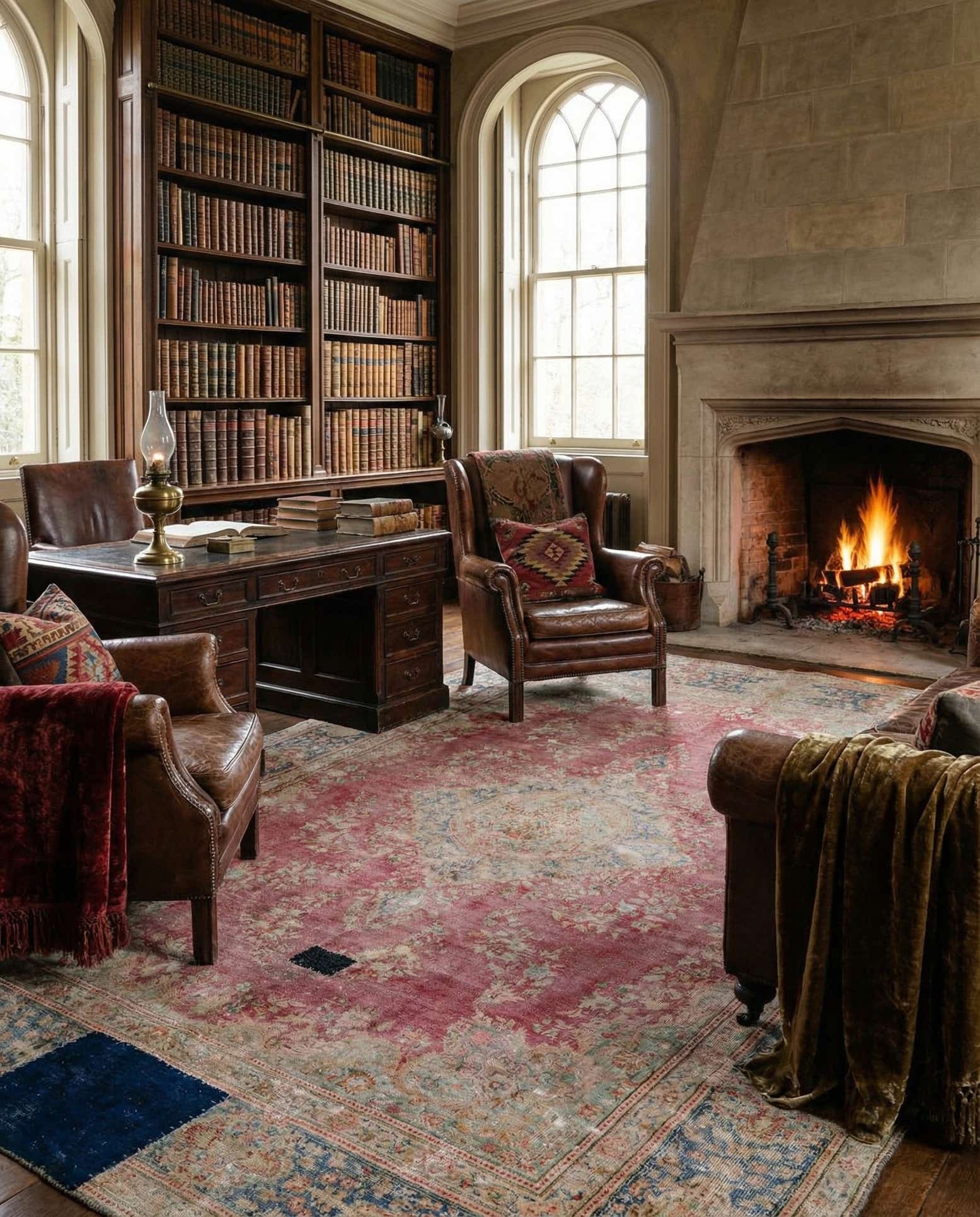 9' 4 x 13' Hand Knotted Ultra Vintage Persian Wool Rug