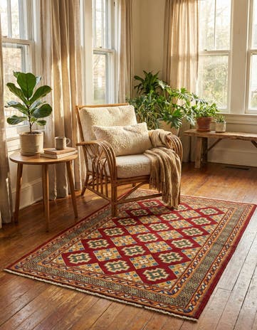 3' 4 x 5' 2 Hand Knotted Balouch Rug