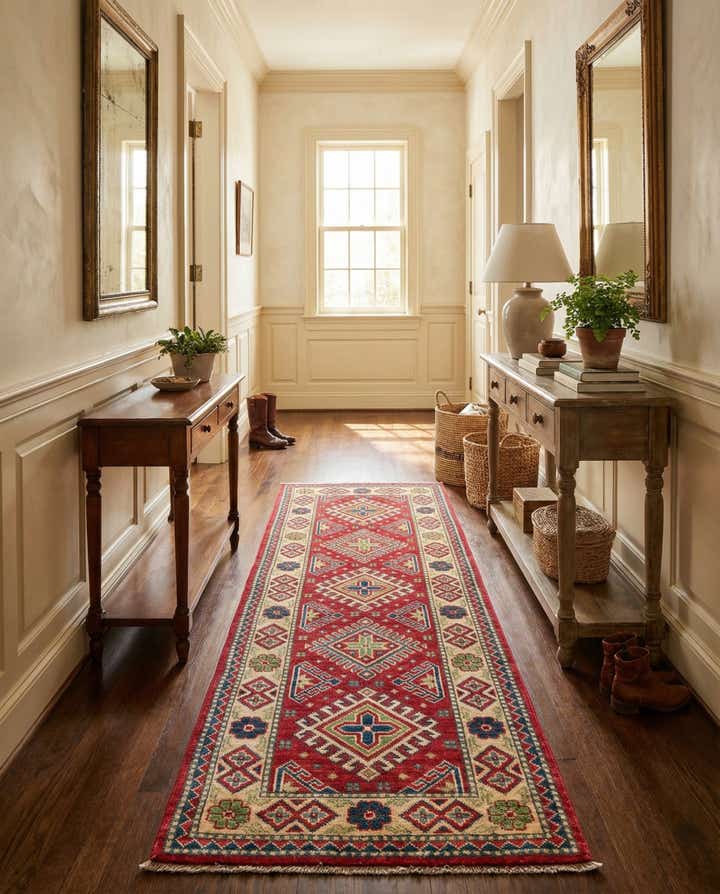 1' 10 x 6' Hand Knotted Kazak Runner Rug