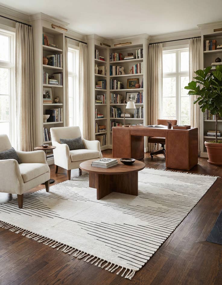 Detail image of  Custom White  Hand Woven Chindi Cotton Rug