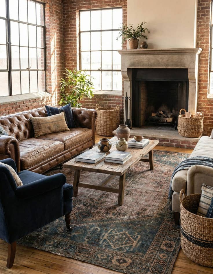 Detail image of 5' 9 x 8' 2  Hand Knotted Ultra Vintage Persian Wool Rug